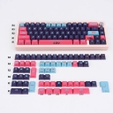 Cyberpunk Pink 104+26 PBT Dye-subbed Doubleshot Backlit Keycaps Set for Mechanical Gaming Keyboard